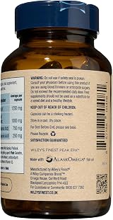 Wiley's Finest Wild Alaskan Fish Oil Peak EPA 1000mg 60 Softgels view 3
