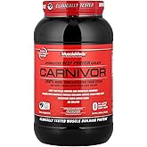 MuscleMeds CARNIVOR Beef Protein Isolate Powder, Muscle Building, Recovery, Lactose Free, Sugar Free, Fat, Free, 23g Protein, Halal Certified, Chocolate, 28 Servings