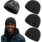 Unittype Satin-Lined Skull Cap | Satin Interior Lined Beanie Cap, Silk Skull Cap, Sleep Hat for Men Women Hair Protection, Breathable Stretch Fit