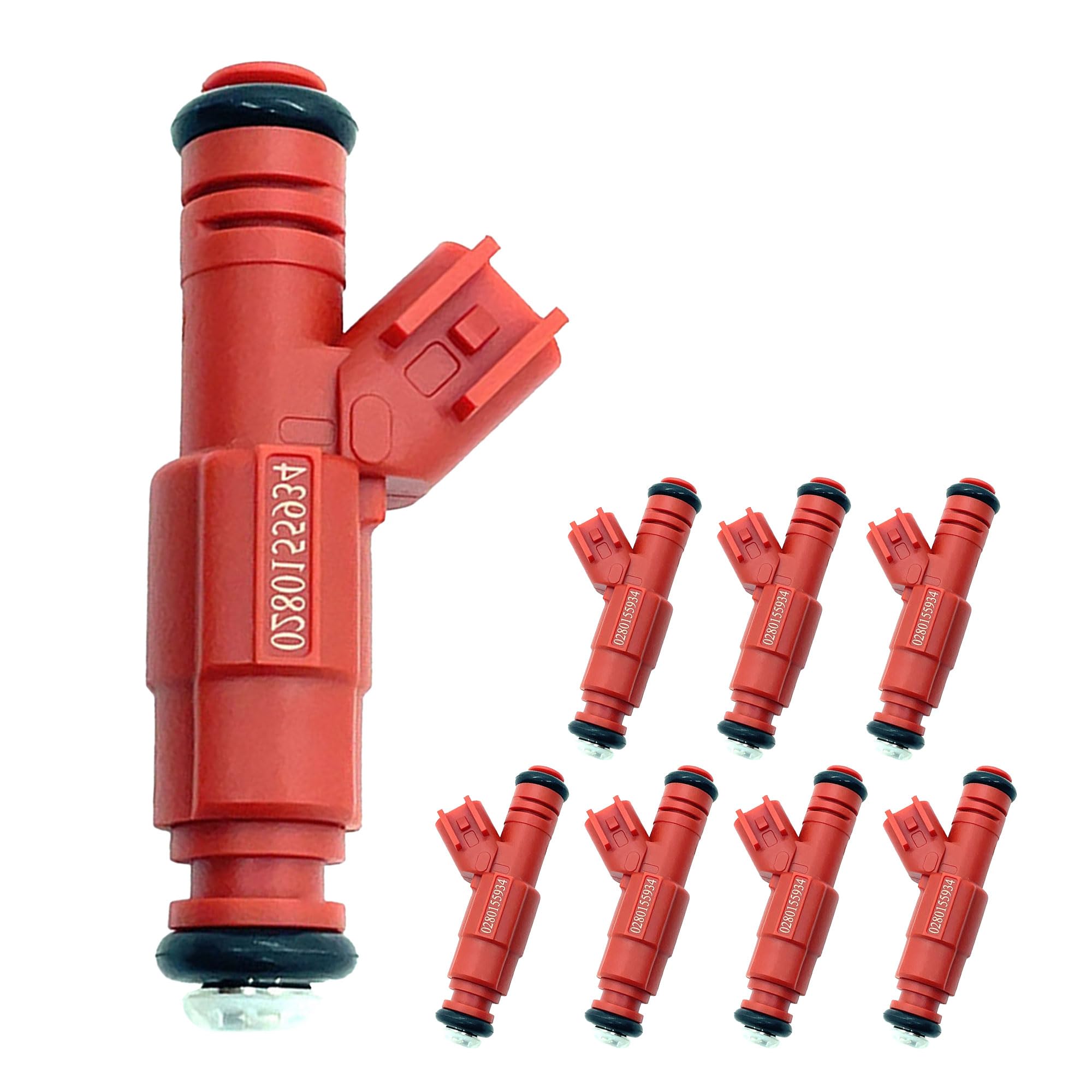 Photo 1 of 0280155934 Fuel Injectors Compatible with Dodge Dakota, Durango 2000-2003,for Ram 1500 2000-2003,for Ram 2500 2000-2002,for Ram 3500 2000-2002 5.9L, 8Pcs Replace FJ437