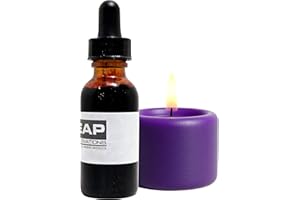 EAP Innovations Liquid Candle Dye, Vibrant, Long-Lasting Color, Fully Soluble for Flawless Blending, Liquid Dye for Candle Making, Highly Concentrated for Customizable Shades, Dark Purple, 1 oz