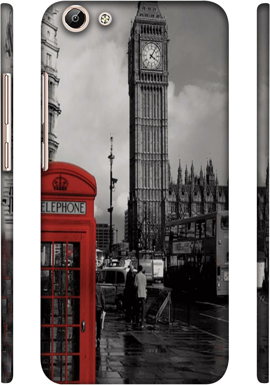 NattyCase London Theme Designer 3D Printed Hard Back Case Cover for Vivo Y69