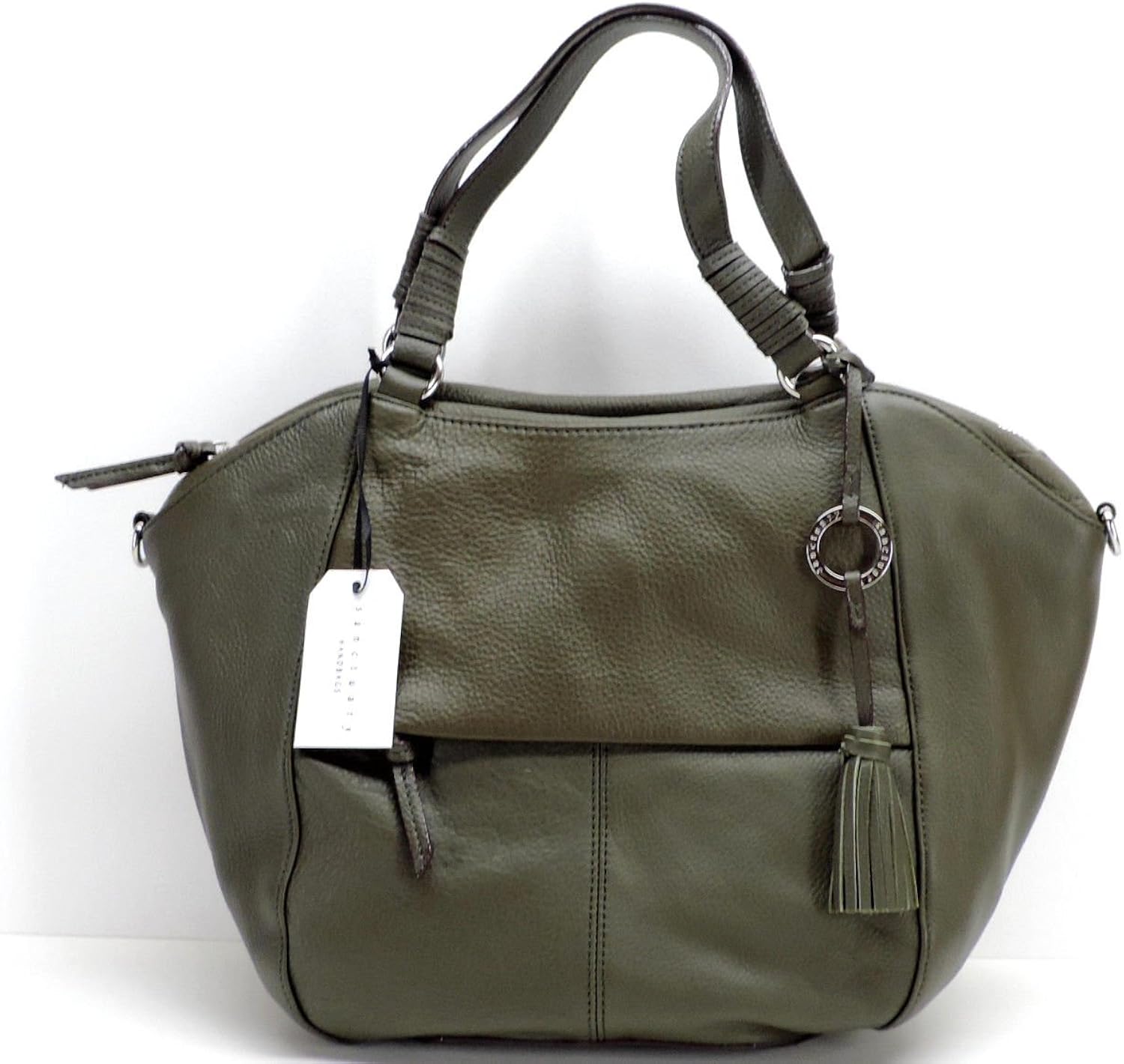 olive green leather bag