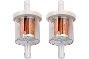 SISMART 2 Pack 49019-0027 1/4 Inline Fuel Filter 49019-0014 49019-7001 for Kawasaki FX481V FX541V FX600V FX651V FX691V FX730V FX751V FX801V FX850V FX921V FX1000V
