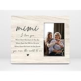 Orchroma Mimi Picture Frame, Mimi Gifts for Grandma, Mimi Mother's Day Birthday Gifts from Grandkids Granddaughter Grandson, Mimi I Love You Photo Frame 4x6