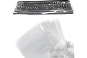 250 PCs Disposable Keyboard Cover Sleeves 6"x18" by Vastmed | Universal Keyboard Sleeves Fully Covered Waterproof Anti Dust Keyboard Cover for Desktop Keyboard