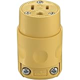 Leviton 515CV Commercial Grade Straight Blade Connectors, pack of 1, Yellow