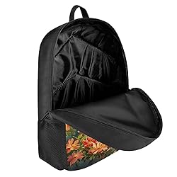 HUGS IDEA 17 Inch Funny Giraffe Floral Backpack
