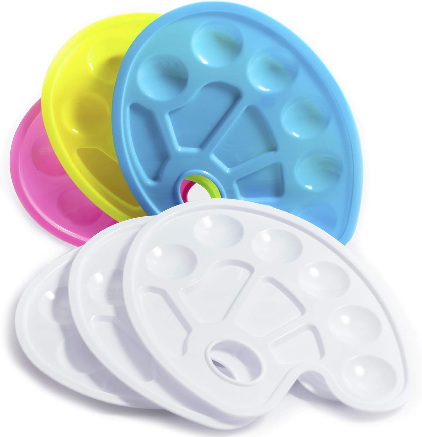 Artllon 6 PCS Paint Pallet with Thumb Hole Premium