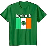 Ireland Shirt Irish Flag Shirt St Patricks Day Shirt Girls T-Shirt