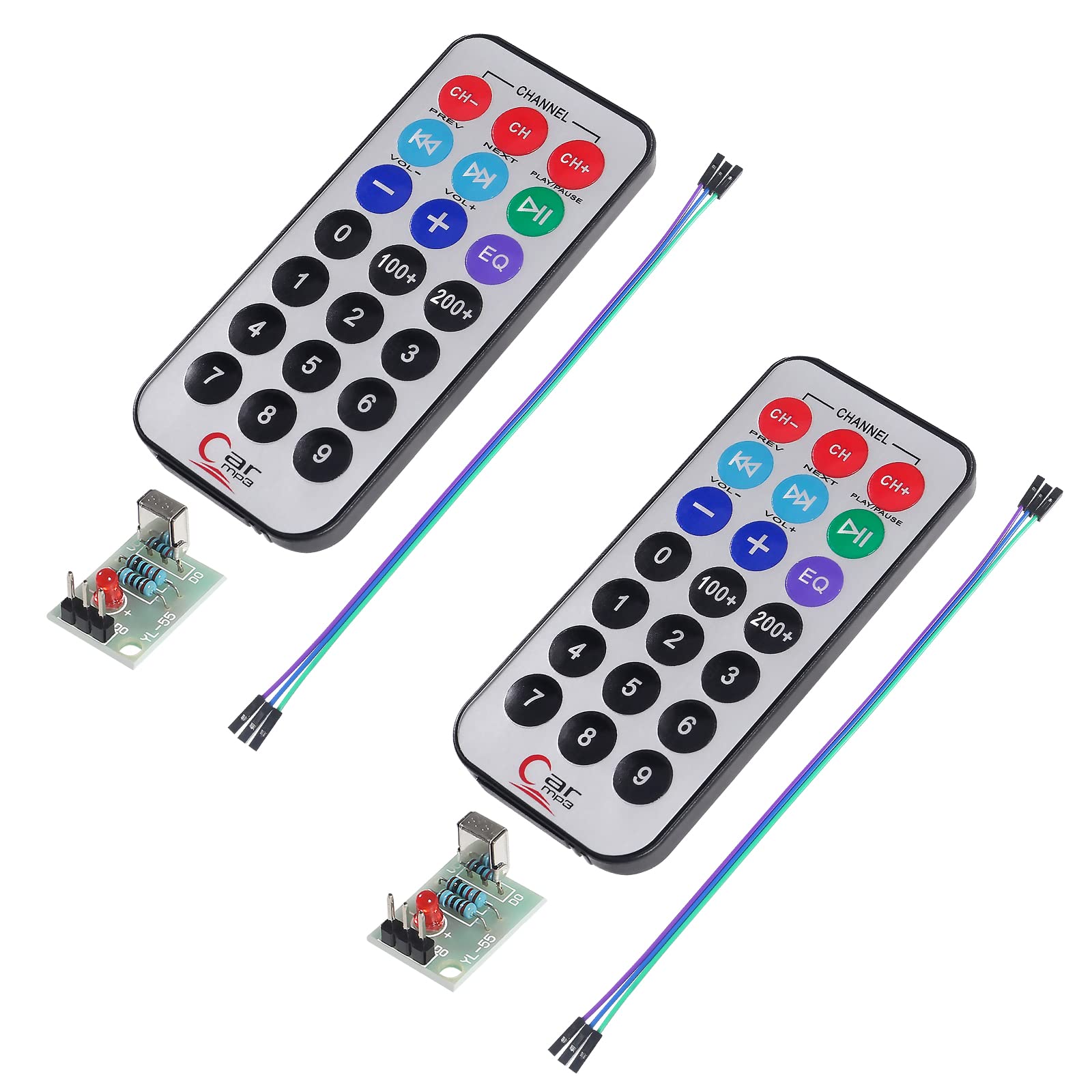 Mua 2Sets Infrared IR Remote Control Sensor Module Kits, 21-Key ...