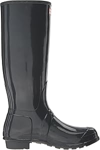 hunter women's original tall rain boots dark slate