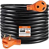 Finderomend 100ft 30 Amp RV Extension Cord, RV Power Cord NEMA TT-30P to TT-30R Heavy Duty 125V 3750W,10/3 STW 10AWG Gauge fo