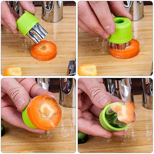 AIFUDA 4 piezas Acero inoxidable Cortador de sándwiches conjunto ...