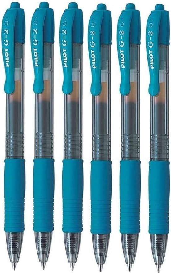 Pilot G2 07 Light Blue Fine Retractable Gel Ink Pen