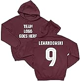 Tutiinca Lewandowski-Inspired 9 Jersey Style Barcelona Tribute Unisex Hooded Sweatshirt