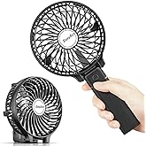 EasyAcc Mini Handheld Fan, Portable Fan Small USB Desk Fan Personal Hand Fan 3 Speed 10H Working Hours Rechargeable Battery Cooling Folding Fan for Travel Outdoor Office Household