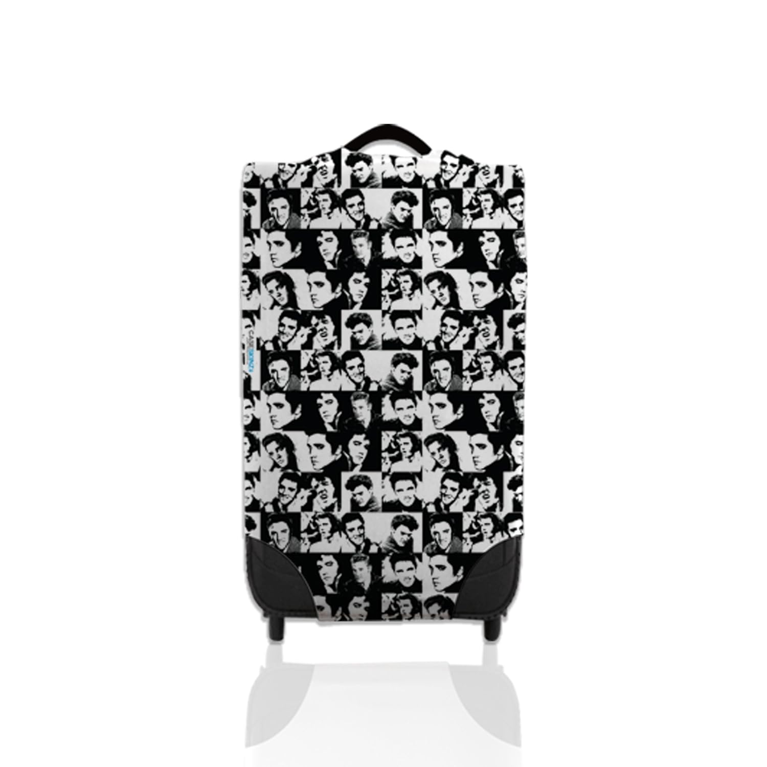 Black & White Elvis Design Suitcase Cover Easily Identify Your Case On