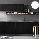 Abyssaly Black Vinyl Wrap Self Adhesive Wood Grain 60cm x 300cm view 2