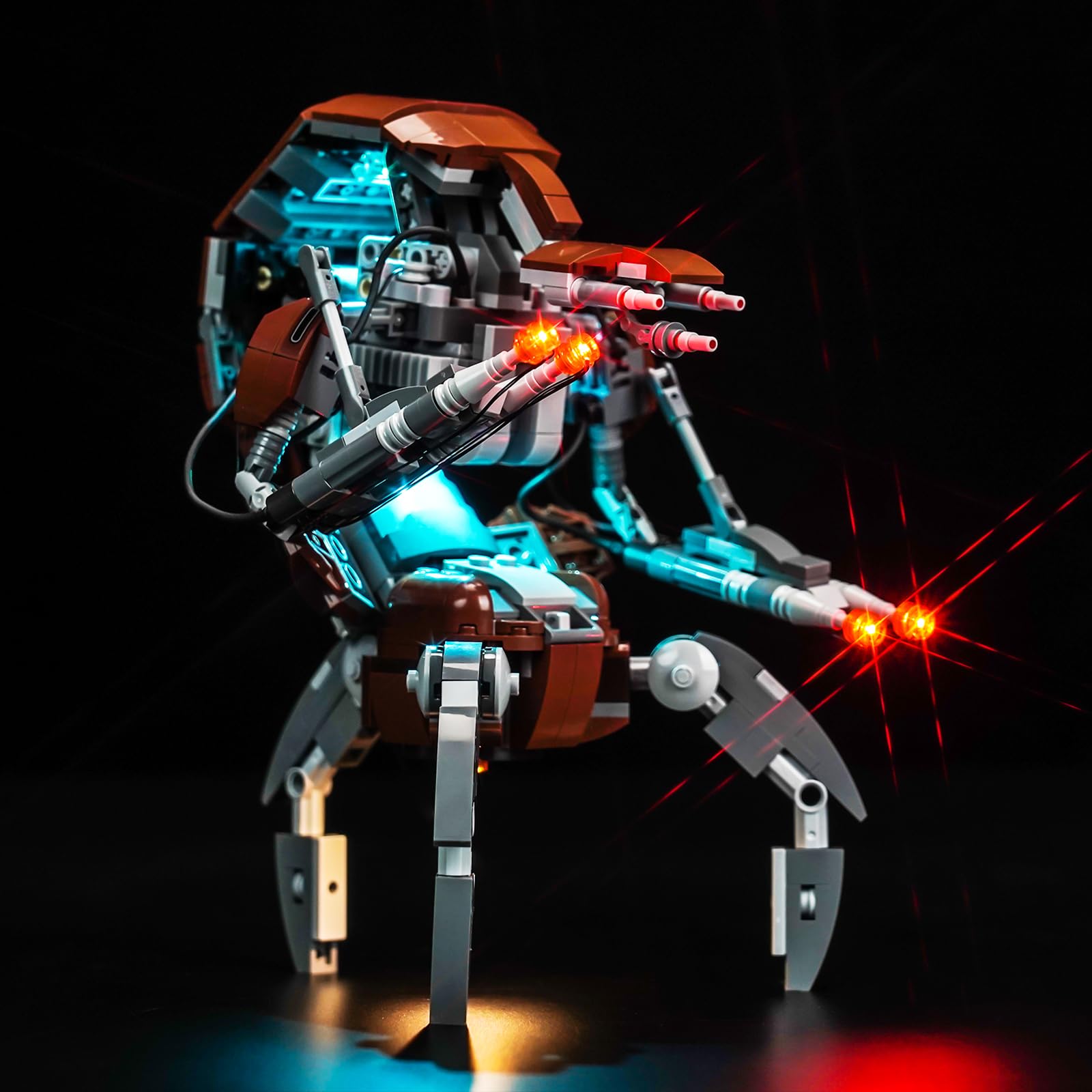 LocoLee Led Light Set Compatible with Lego 75381 Droideka Led Decoration Lighting Kit Compatible with Lego 75381 Building Blocks Model,Only Lights Set,No Model — image 1
