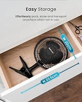 Pro Breeze 6 Inch Clip On Fan 2 Speeds Mains Powered 360° Rotation view 7