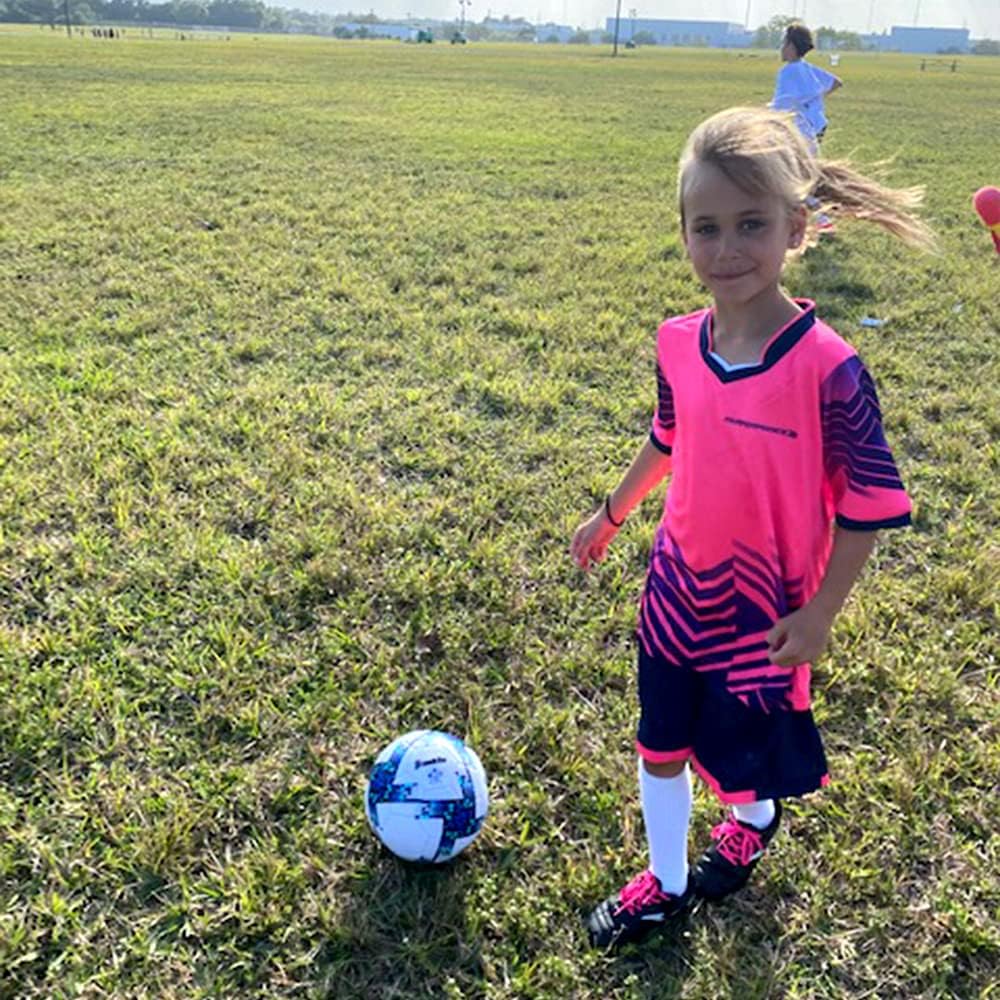 PAIRFORMANCE Boys' Soccer Jerseys Sports Team Training Uniform Age 6-12 Boys-Girls Youth Shirts and Shorts Set Indoor Soccer.: Clothing