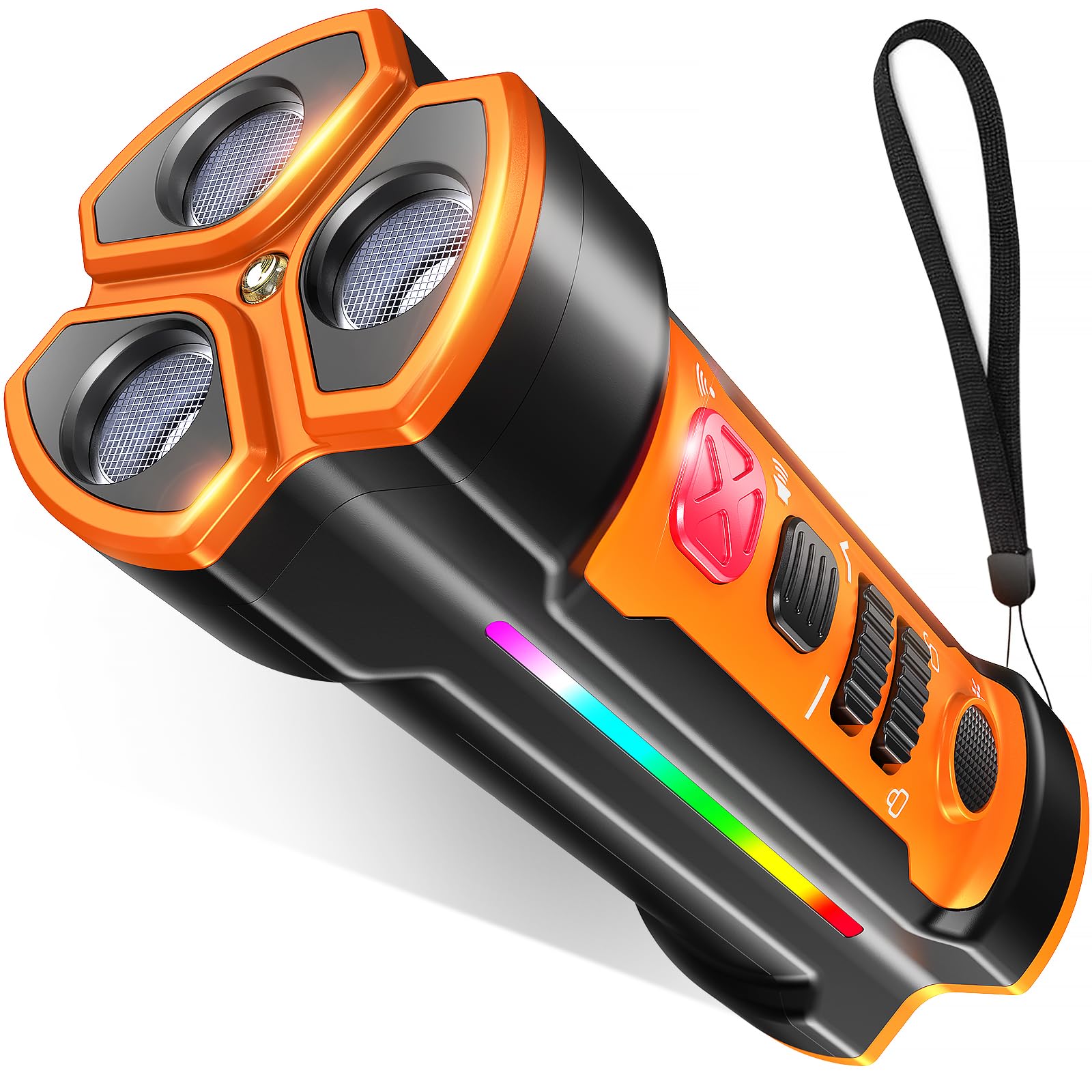 Photo 1 of Chwwen Dog Bark Deterrent Devices 2024 Release Anti Barking Device for Dogs Barking Silencer in 55FT Indoor Outdoor 3X Head Anti Bark Device with Flashlight &Party Flashlight Portable Training Tool