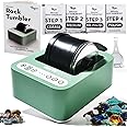BRYTE Rock Tumbler Kit, 3 Speeds & Digital 9-Day Polishing Timer, Dual Injection, Self-Cooling Premium Motor, Professional Grade Rock Polisher for Kids & Adults, Green