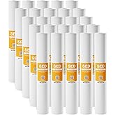 Max Water Slim Blue 5 Micron 20 inch x 2.5 inch Whole House Melt-Blown Polypropylene Sediment Water Filter Replacement Cartridge (Pack of 25)