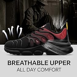 DRRHINO Steel Toe Shoes for Men Women Comfortable