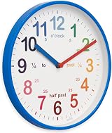 Acctim Wickford Kids Teaching Wall Clock Quartz Rainbow Dial 20cm view 6