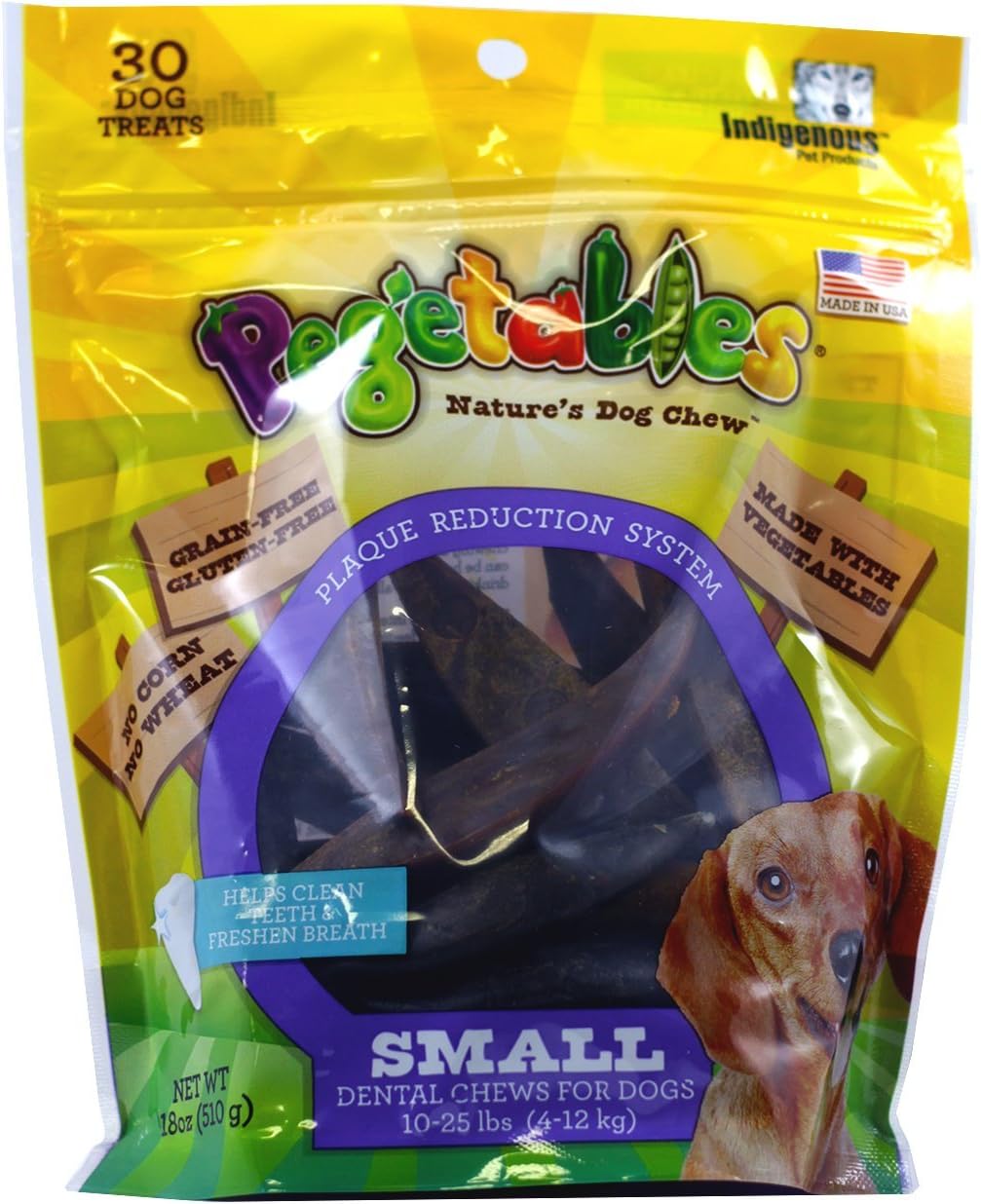 Pegetables Mixed 18-Ounce Value Size Dental Chew, Small