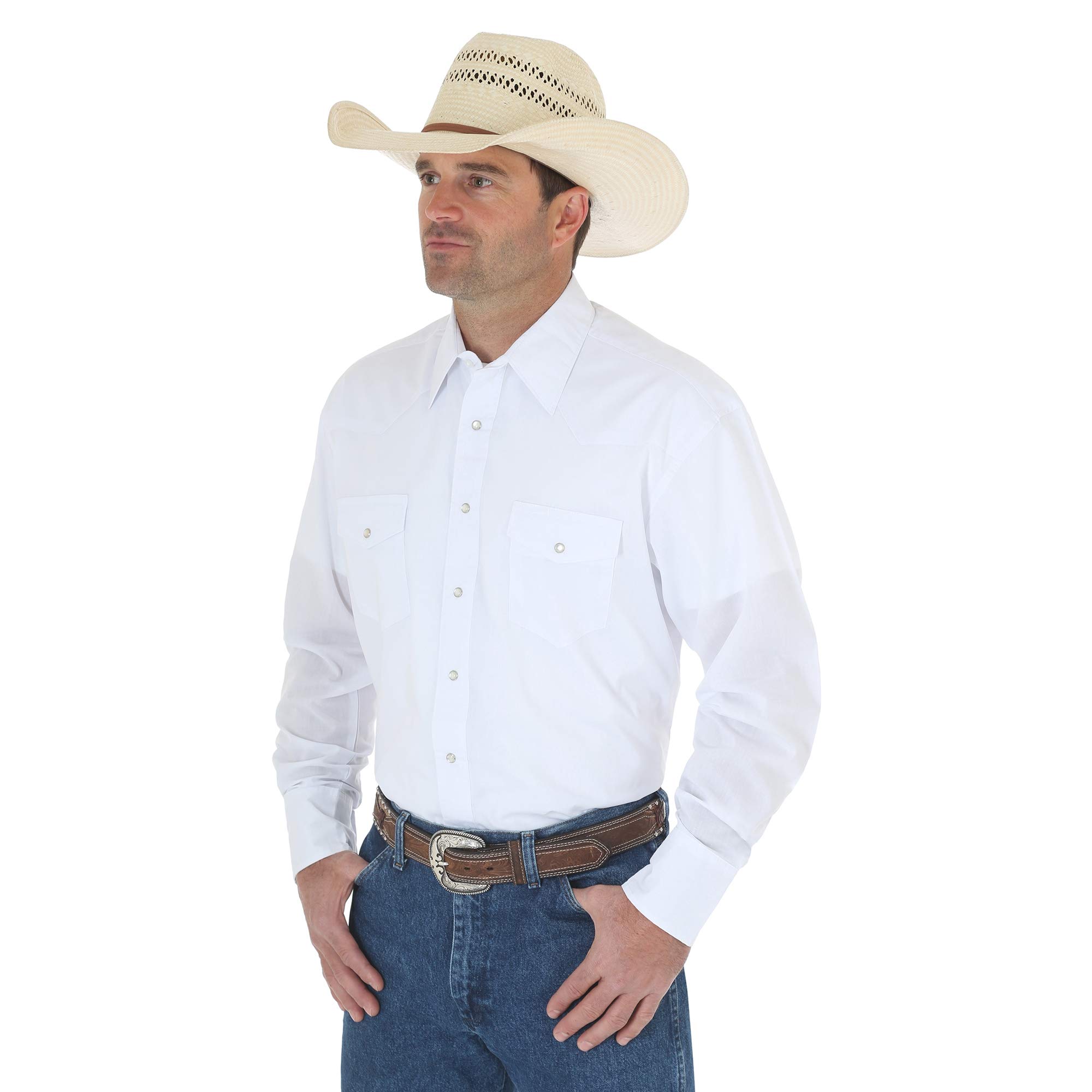 Wrangler white western shirts Clearance