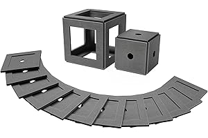 bestarc Welding Coupons, 24Pcs 3×3" & 2×2" Mild Steel Welding Practice Kit, 11 Gauge Welding Training Metal, Welding Plate Kits for beginners DIY Cube MIG TIG Stick