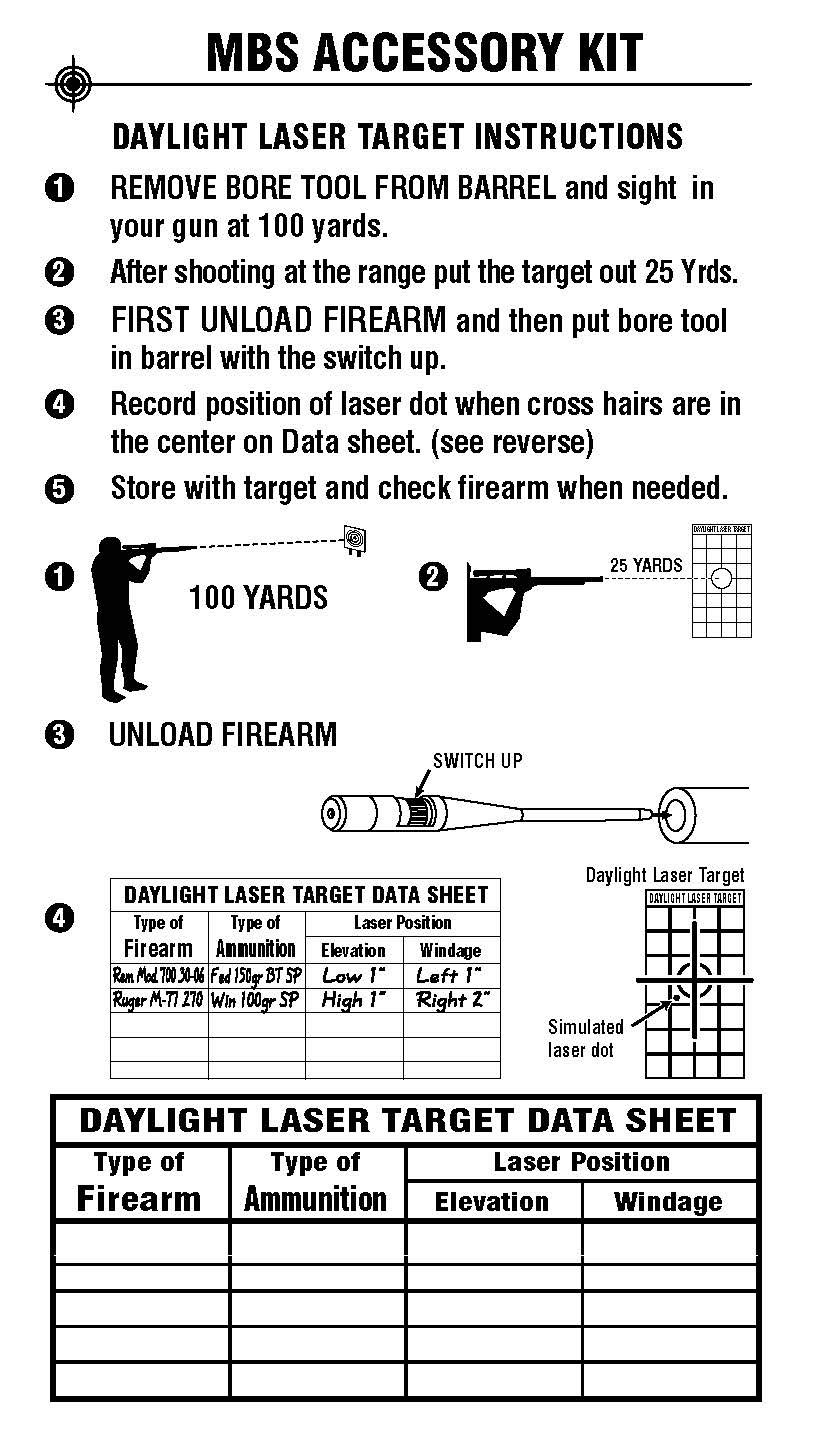 Hunting & Fishing LaserLyte Universal Laser BORE Sight kit fits .22 to