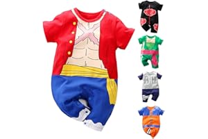 RELABTABY Newborn Baby Boys Girls Anime Romper Cotton Long Sleeve Infant Cosplay Costume Jumpsuit Outfit