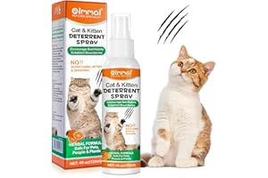 NBTREKTIE Cat Deterrent Spray - Cat Repellent Indoor, Stop Scratching Furniture, Walls, Cords & Plants, Natural Herbal Formula, No Scratch Training Aid, 4oz