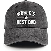 Worlds Best Dad Hat Cotton Adjustable Dad Baseball Cap Fathers Day Birthday Gifts