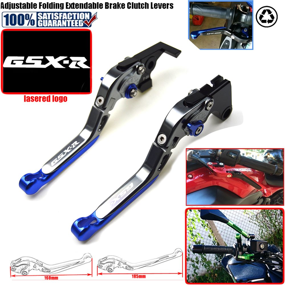 GSX-R 750 2006 GSX-R 1000 2005 2010 accessoires de moto CNC pliable extensible leviers de frein dembrayage pour Suzuki GSX-R 600 2006 2010 2006