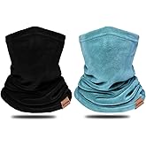 Dymex 2 PCS Kids Neck Warmer Gaiter Winter Fleece Neck Cover Balaclava Windproof Face Cover Mask for Ski Motorcycle