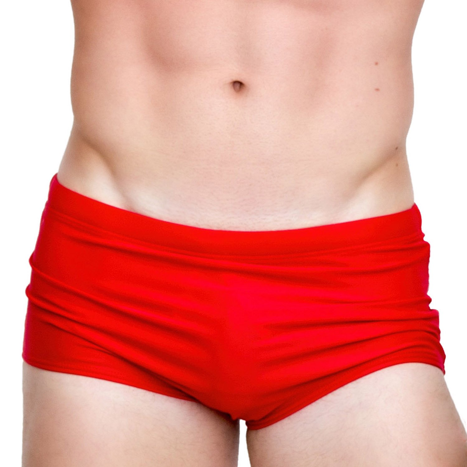Photo 1 of Taddlee Men's Swimwear Sexy Swim Briefs Bikini Board Surf Shorts Boxer Swimsuits (S,Red)
