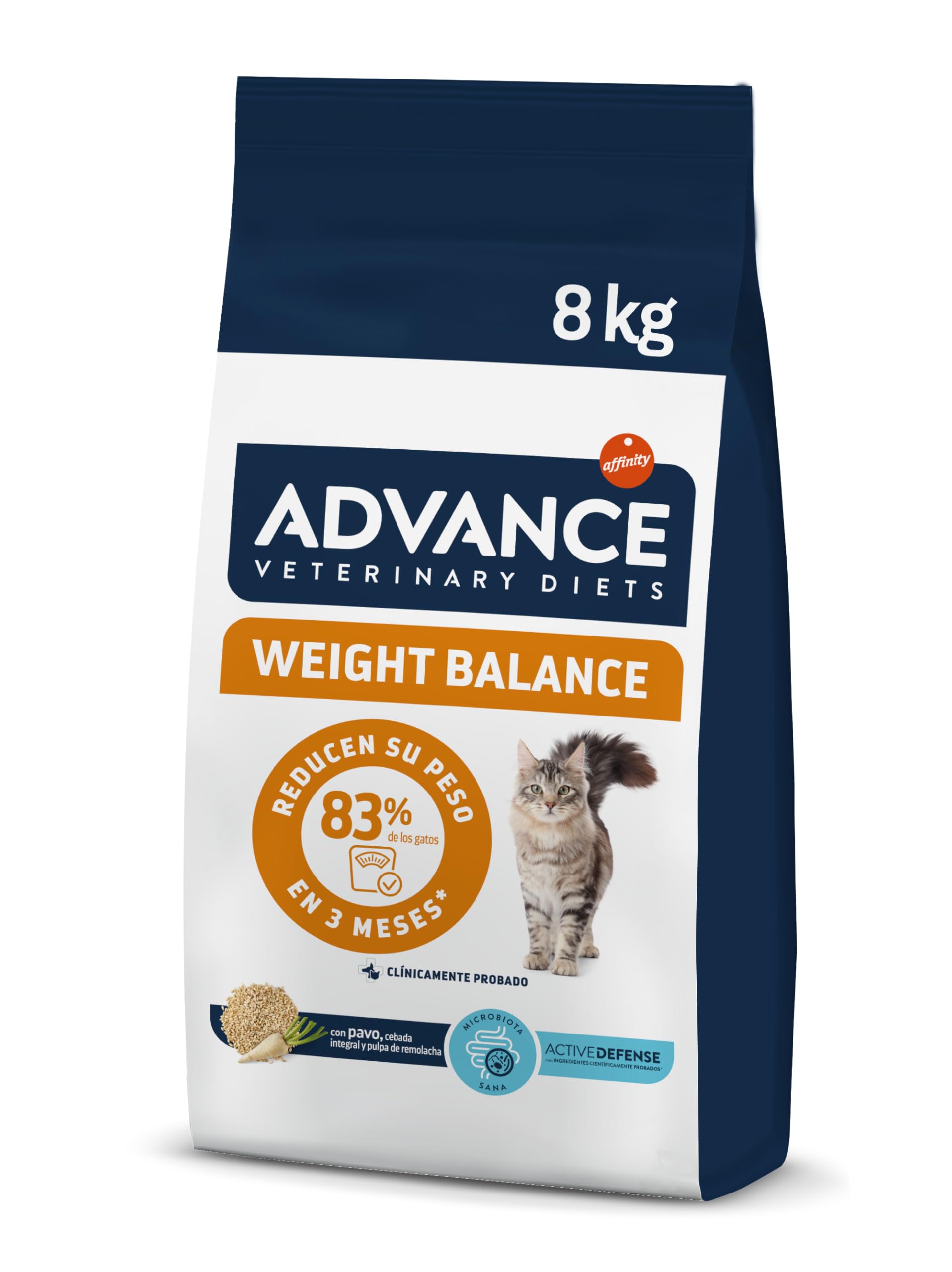 Advance Veterinary Diets Weight Balance, Food for Cats with Overweight Problems, 8 kg
