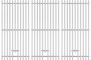 CHARBROFIRE 740-0780 Grill Grates Replacement Parts for Kitchenaid 720-0745A 720-0745B 720-0745 810-0021 Jenn-Air 720-0727 720-0709B Perfect Flame 3019L-LPG 3019l Stainless Steel Cooking Grates 3 Pieces