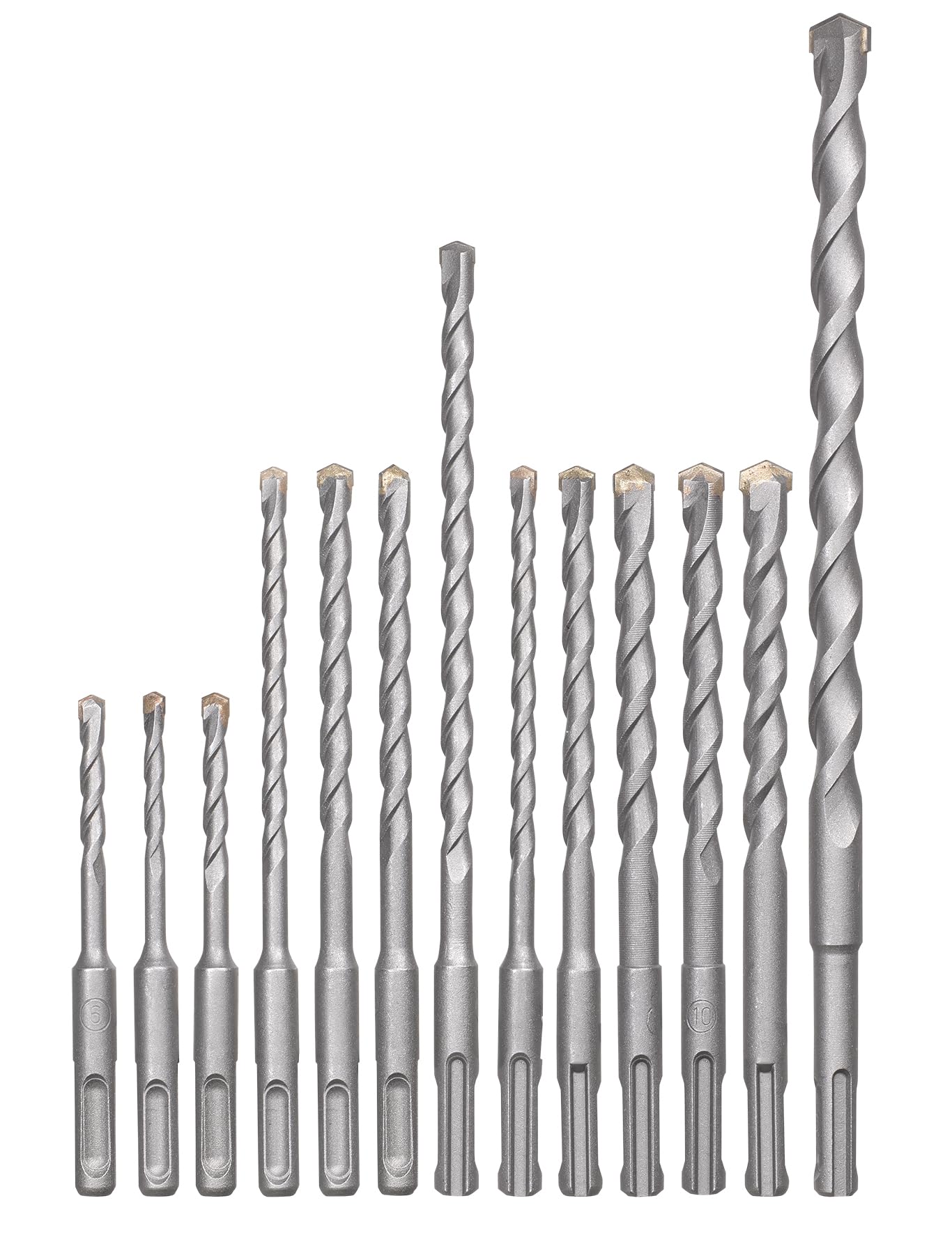 Original Einhell 12-Piece SDS-Plus Drill Bit Set Hammer Drill Accessories (12-Piece Drill Set Suitable for All Hammer Drills with SDS-Plus Shank, Diameter 5-14 mm)
