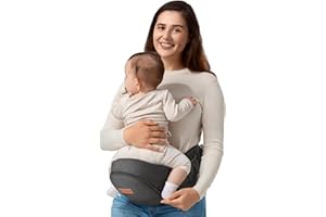 besrey Baby Hip Carrier, Adjustable Waist Belt Carrier, Ergonomic M Position Baby Hip Seat Carrie, Up to 44lb, Easy Fold Up, Infant Hipseat with Fanny Pack