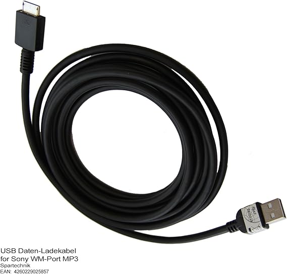 3 Meter USB extension cable for SONY Walkman with WMPort