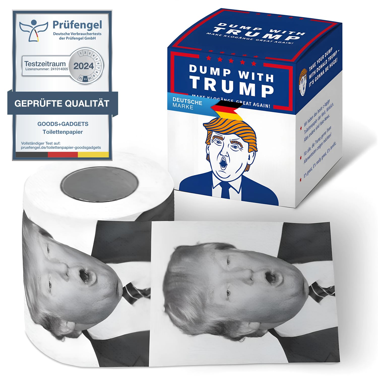 Toilet Paper Gift Wrapped Toilet Paper Joke Article (Trump)