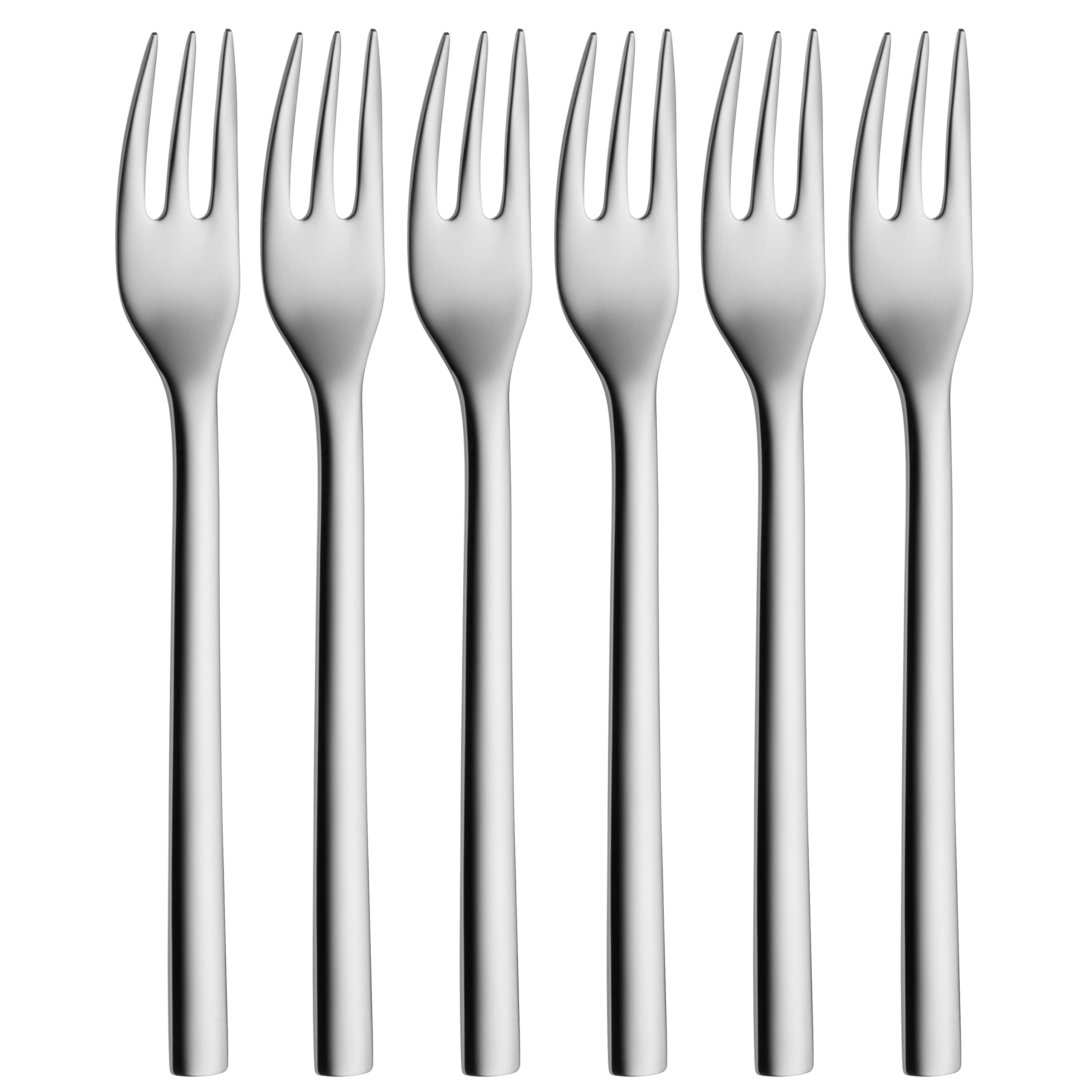 WMF 12.9166.6046 Cake Forks Set, Stainless Steel, Silver, 21.1 x 17.5 x 2 cm