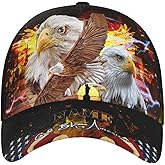 American Flag Eagle Cap Hats for Men Custom Text/Name Personalized Adjustable Caps Patriotic Hat Printing Baseball Cap