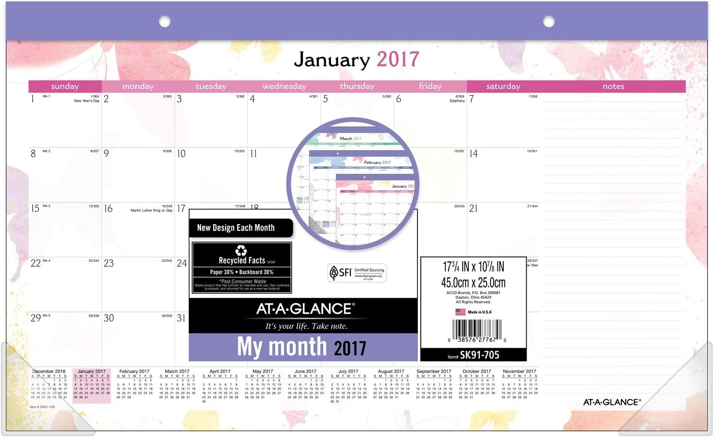 Best 2017 at a glance desk calendar